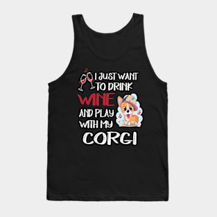 I Want Just Want To Drink Wine (18) Tank Top